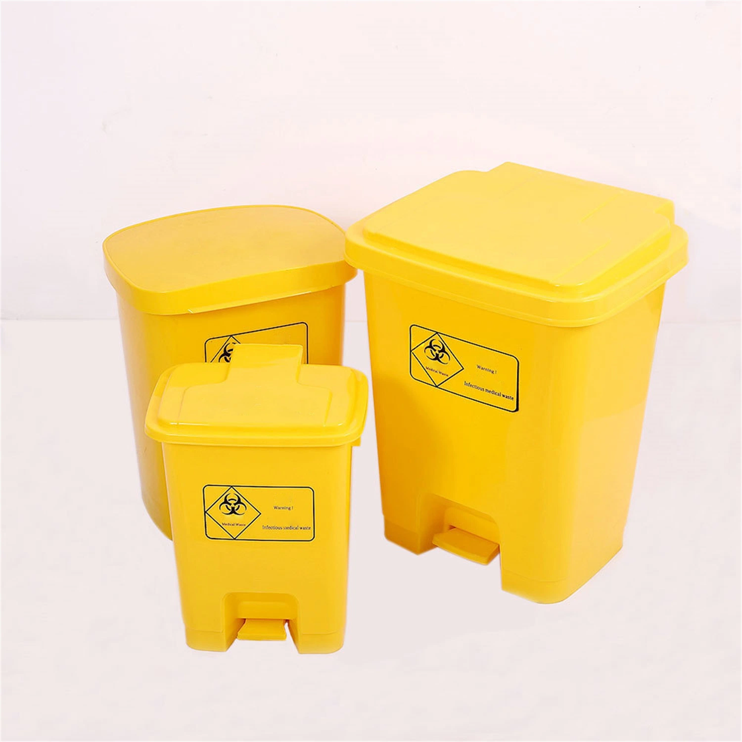 Plastic Clinical Waste Bin Chemical Dustbin Medicalwaste Trash Can