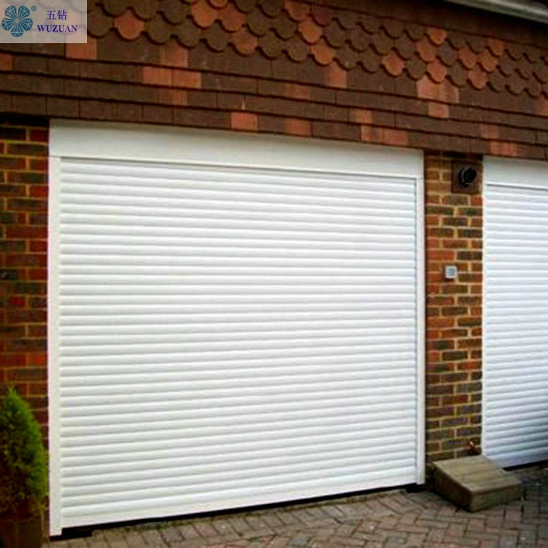 Residential Automatic Aluminum Roller Garage Door Double Layer PU Infilled Rolling Shutter