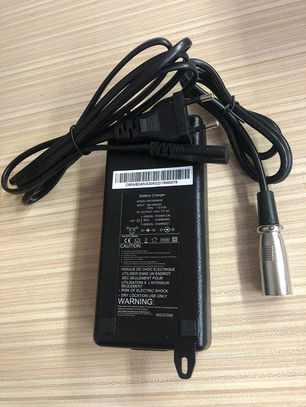 Wheelchair Electric Trolley Adapter Charger for Lead Acid Battery