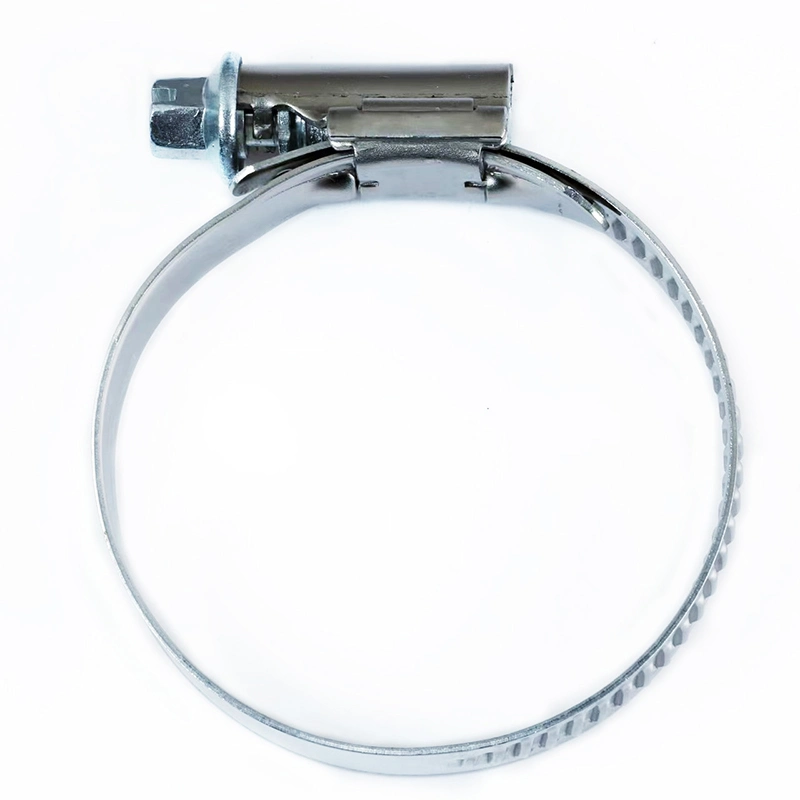 Manufacturers of Stainless Steel Germany Adjustable 9 mm Worm Drive Hose Clip, Non-Perforated Design Clamp for Industrial