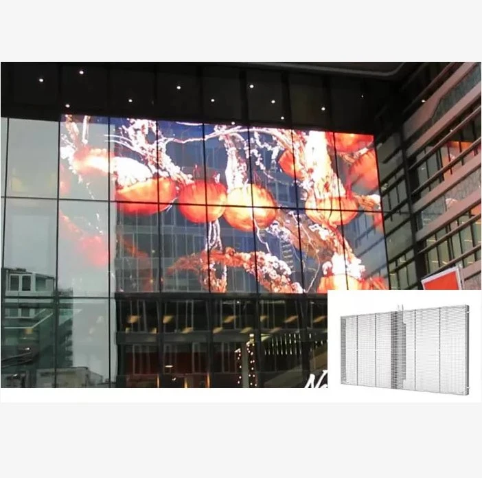 Hot Selling Indoor Outdoor Flexible Transparent Advertising LED Video Display Screen