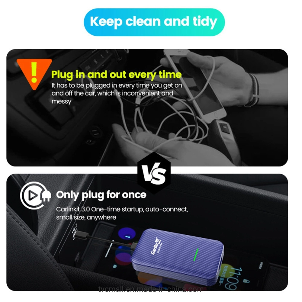 Carlinkit 4.0 для воспроизведения мультимедиа-проигрывателя в автомобильном беспроводном режиме Адаптер, автоматический аппаратный ключ