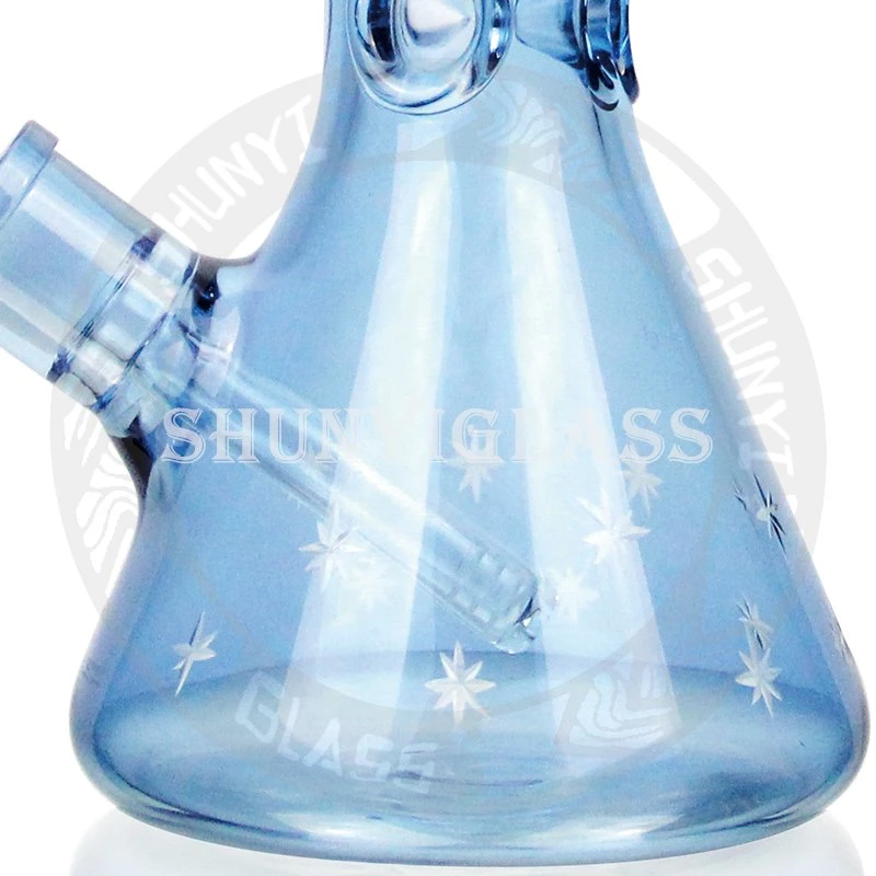 7mm Heady Glass Beaker Pipe Handmake Smoking Water Pipe Hookah Shisha Melt Glass