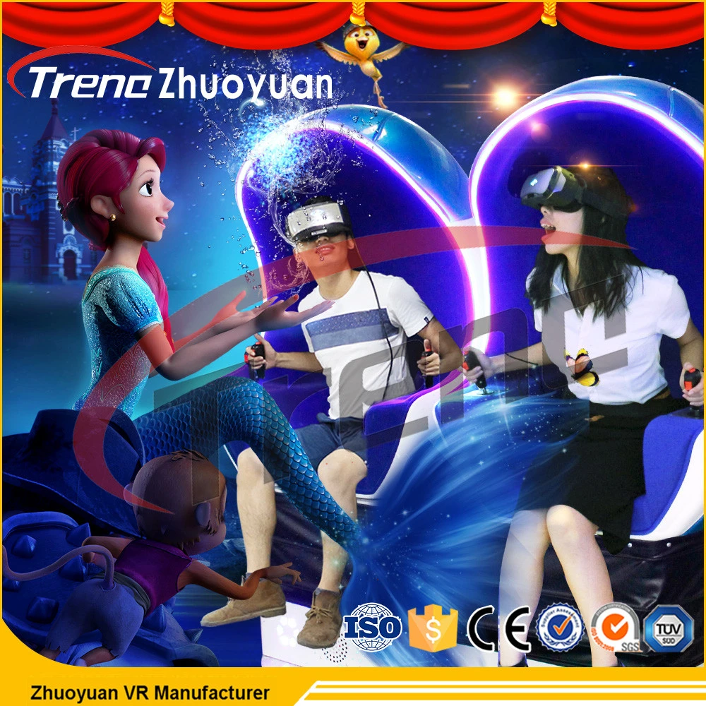 Interaktive Virtual Reality Ausrüstung Erleben Sie 360 Grad Ei VR Kino, Simulator 9d VR