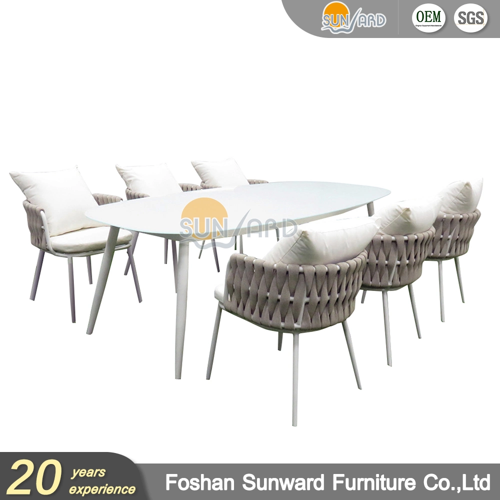 Garden Furniture Sets New Wicker Rattan Dining Room Restaurant Dining Table and Chair