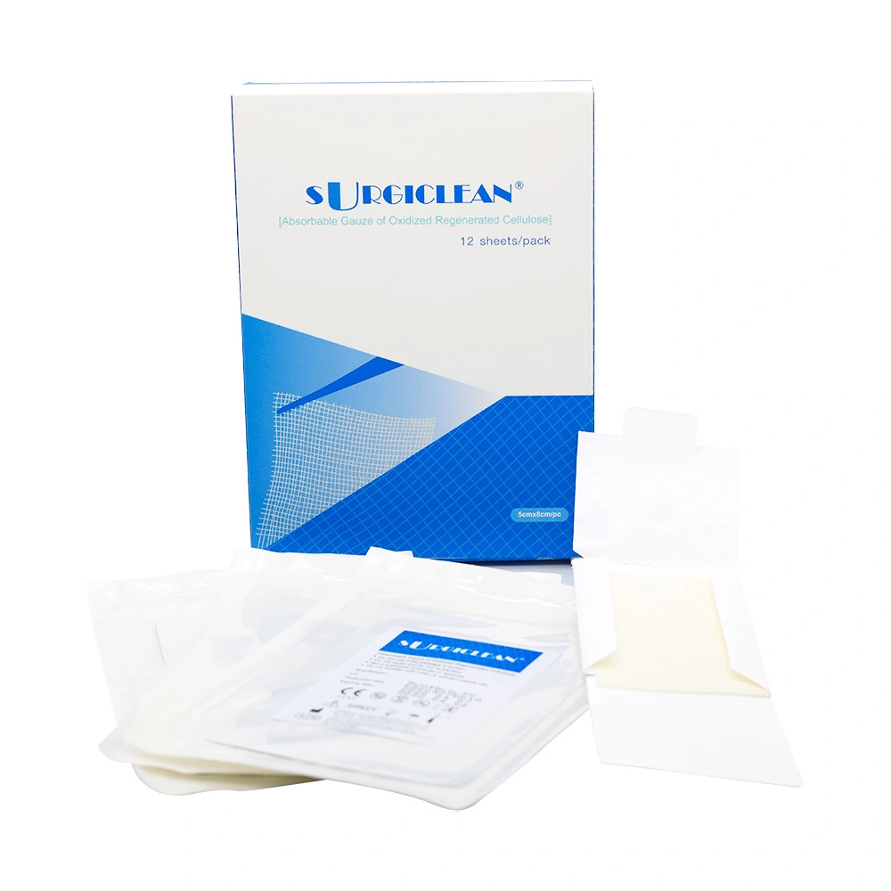 Surgiclean Absorbable Hemostatic Gauze of Stop Bleeding Wound Dressing Medical Supplies