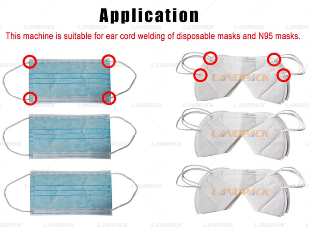 soldadora de EAR-Loop de máscara facial desechable