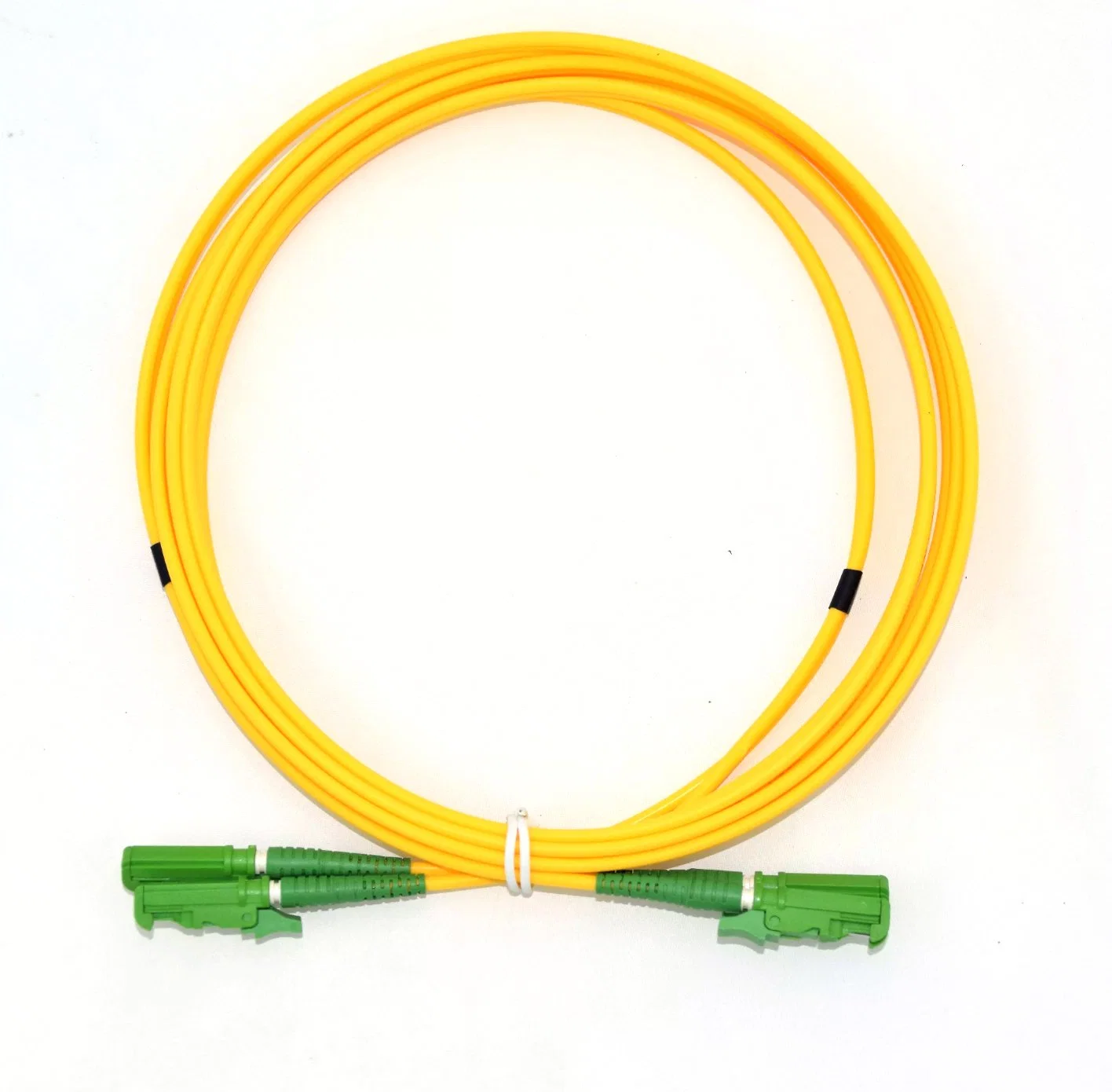 Fiber Optic E2000 APC Fiber Optic Patch Cord E2000 Pigtail E2000/APC-LC/APC Duplex Monomode Fiber Jumper