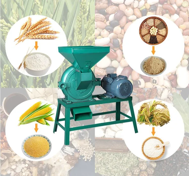 Industrial Grain Rice Spice Wheat Beans Crushing Grinder Machine