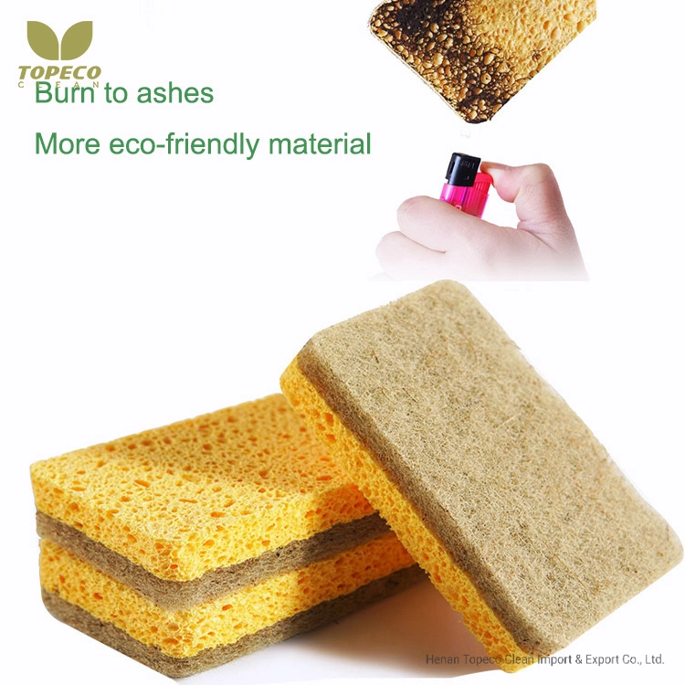 Topeco Éponge en fibre de sisal réutilisable en cellulose naturelle.