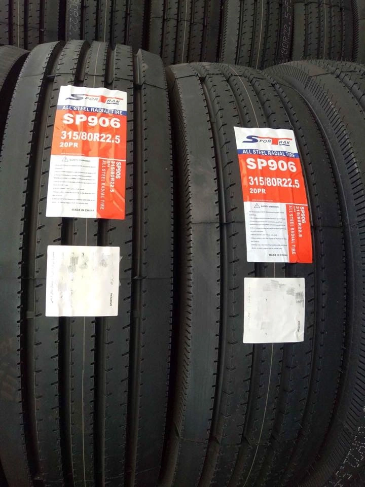 Marque Spotrak pneu 318/80r22.5 SP906 TBR Pneus radiaux de l'usine le prix des pneus