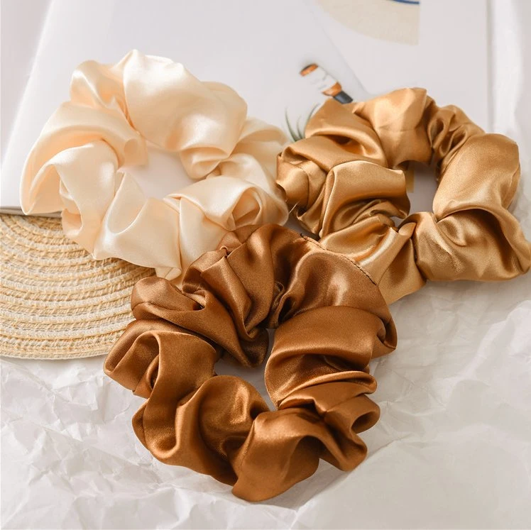 Factory Elastic Silk Hair Ties Scrunchies Mulberry Silk Hair Ties Scrunchies 22mm for Women