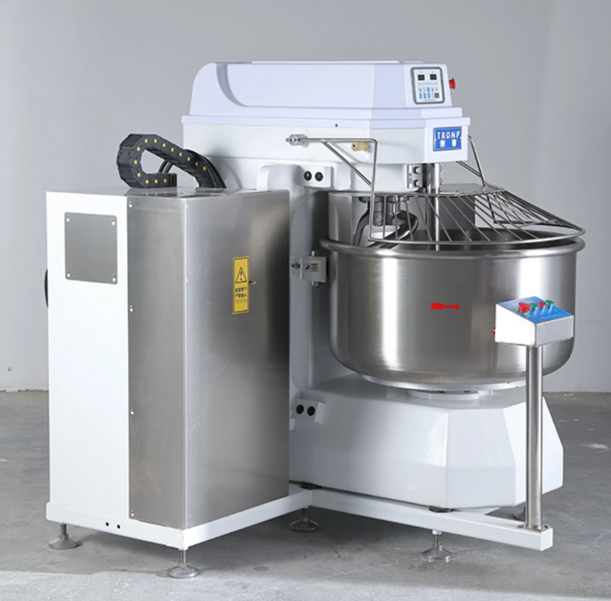 Commercial Large-Capacity Double Speed Kneading Mixer Durable Dough Spiral Mixer Kitchen Equipment