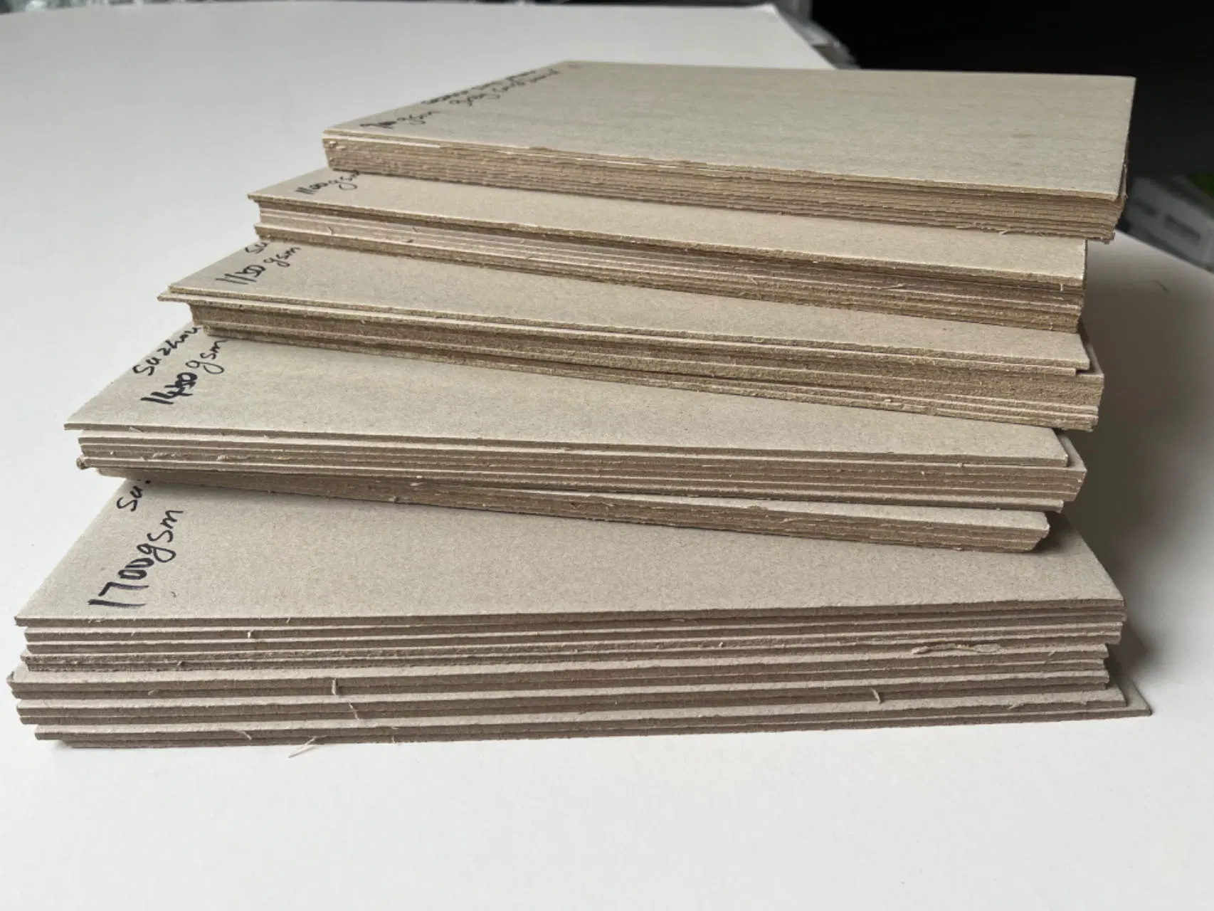 Pulp Paper Grey Cardboard for Gift Packaging 2000GSM, 2050GSM, 2100GSM, 2150GSM, 2200GSM