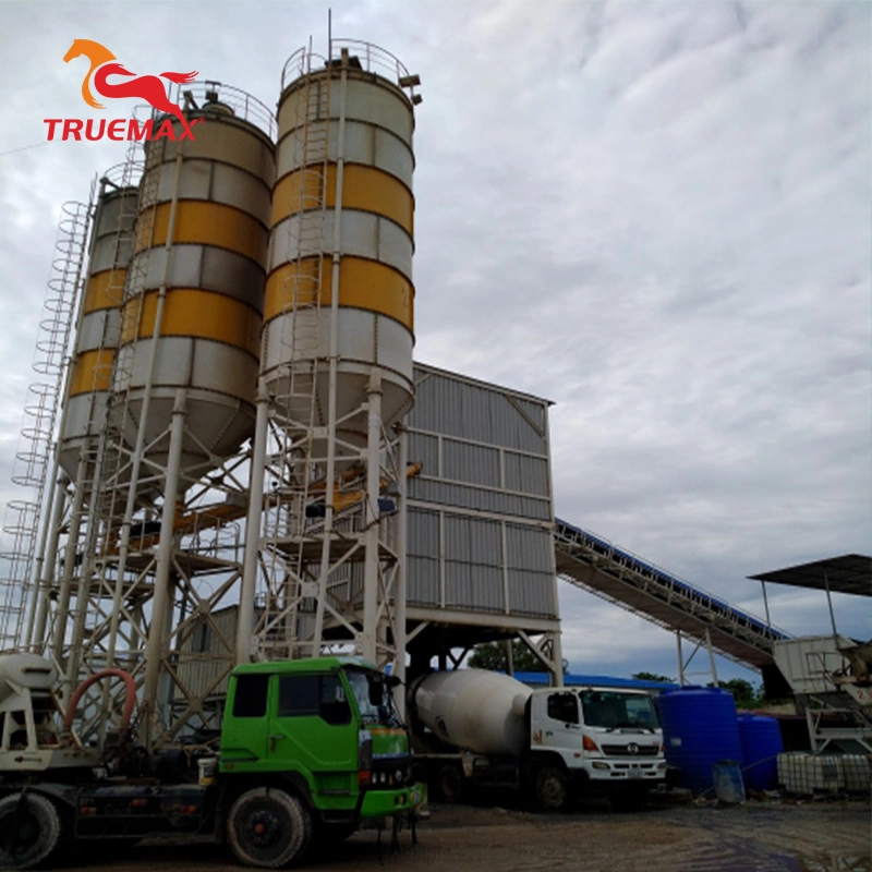 Hot Sale Truemax Mixing Concrete Machinery Cbp180s (HZS180) Portable Stationary Cement Mixer Concrete Batching Plant for Road Construction