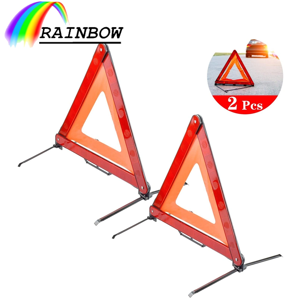 Universal Vehicle Auto Accessories Red/Orange Roadside Reflective Foldable Safety Emergency/Warning Triangle