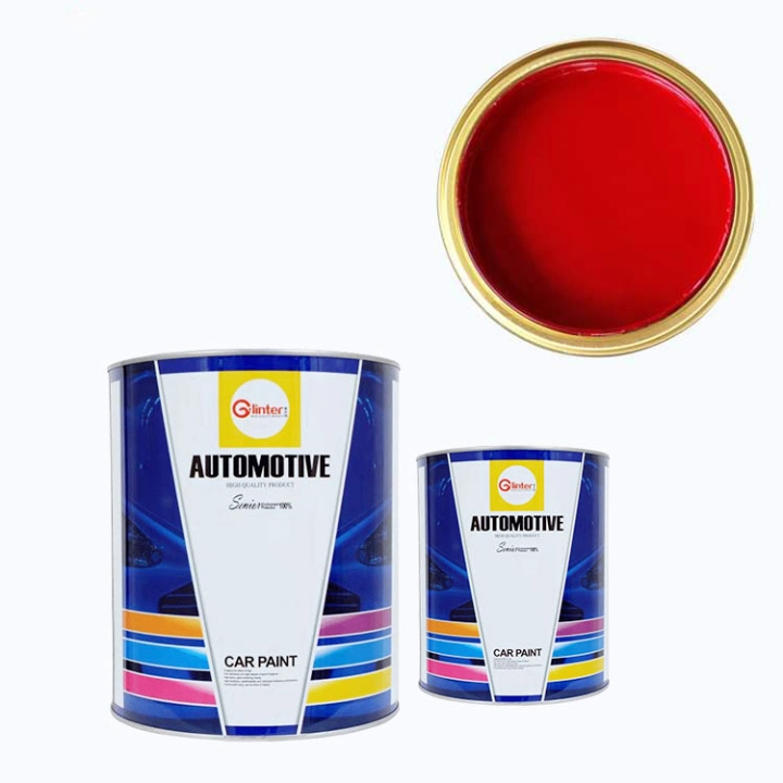 High Concentration Good Colors Popular Acrylic Auto Paint High Chroma Car Paint HS 1K Basecoat Bright Red 134