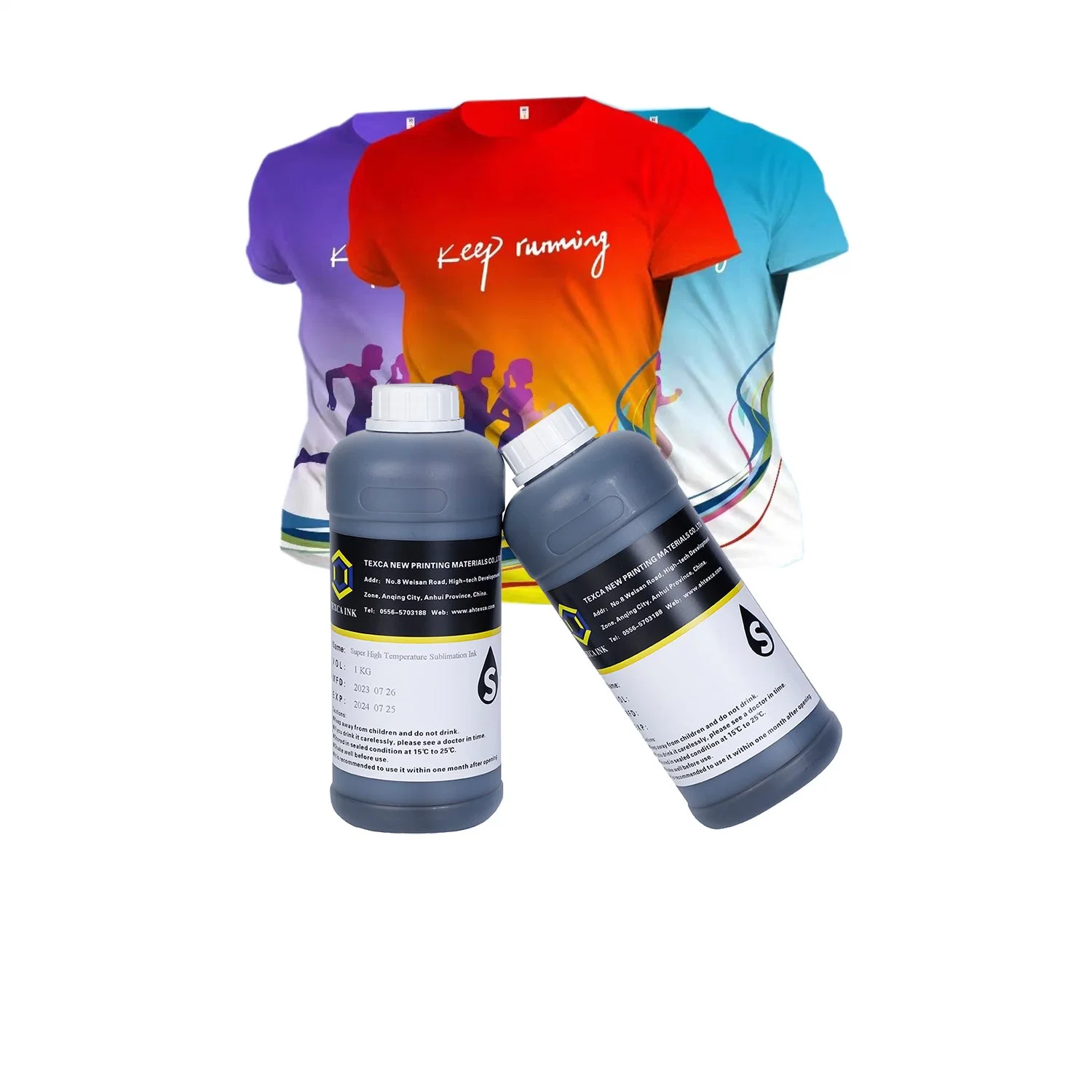 with Big Promotion Fluorescent Colors Light Colors 1kg 5kg Textile Printing Ink for Polyester