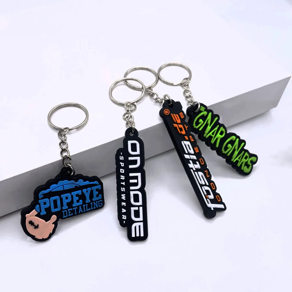 Rendimiento de alta calidad/alto costo Personalizar decoración caucho suave silicona plástico 2D/3D troquelado PVC llave de cadena con su logotipo Kawaii Caroon coche de anime Llavero