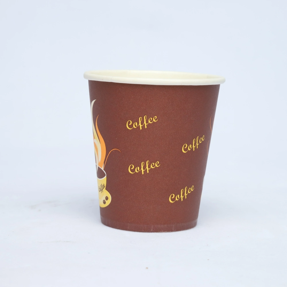 8oz Einwand-Papier Tee Tassen 12oz Heißgetränkpapier Kaffeetasse