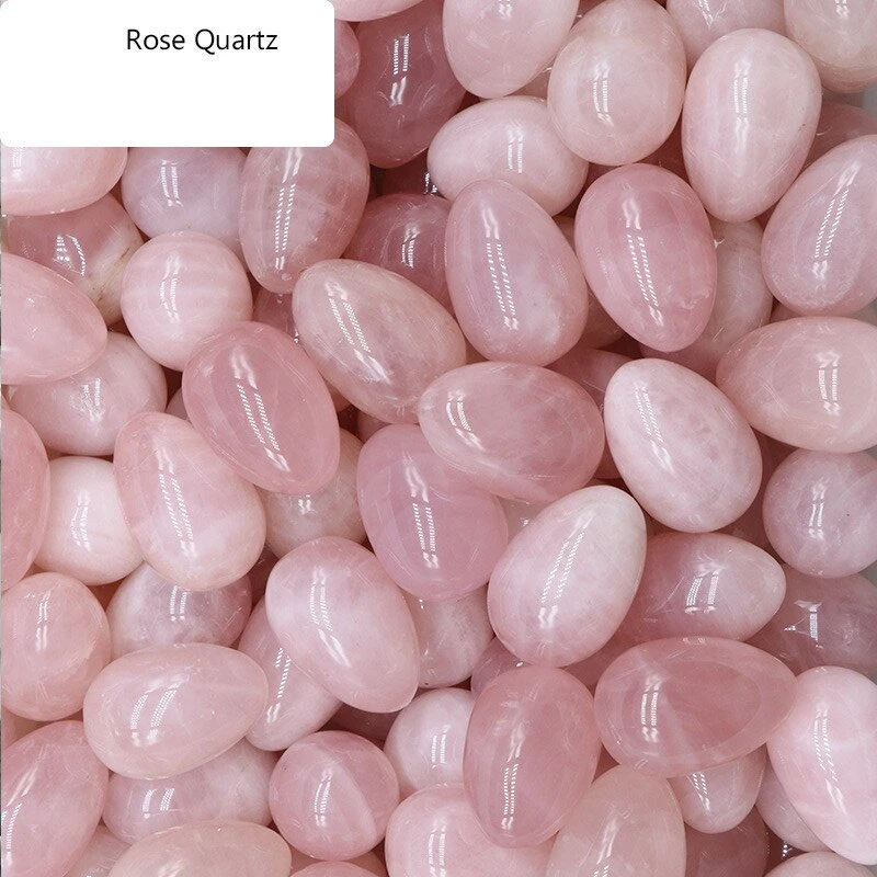 Semi Precious Stone Natural Crystal 30*20mm Eggs Carving Sex Toy Gift