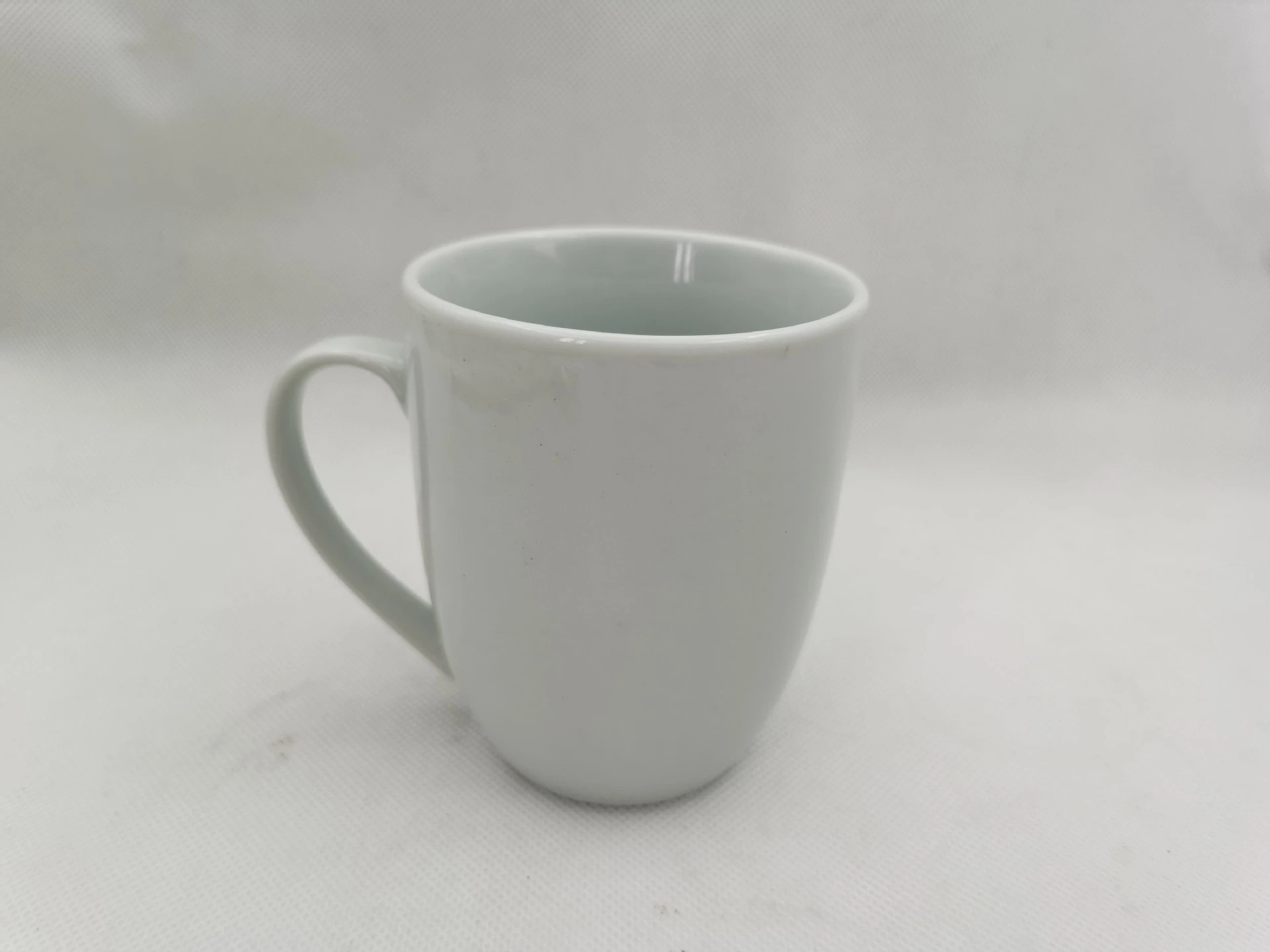 Factory Directly Sale Daily Ceramic 400ml White Porcelain Milk Cup