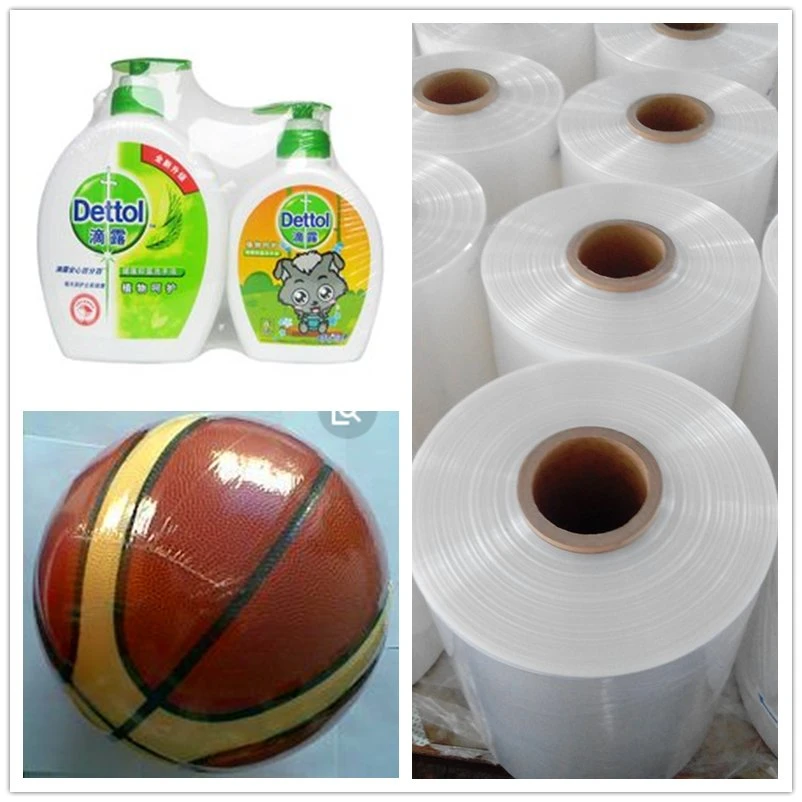 10 - 38 Micron Printed Polyolefin POF Heat Shrink Film Jumbo Rolls Manufacturer Food Wrap