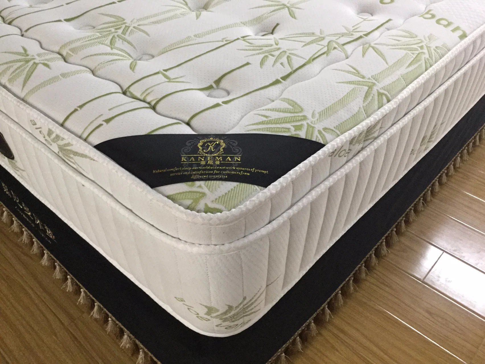 Bamboo Pillow Top 5 Zone Pocket Spring Mattress Vacuum Packed in a Box