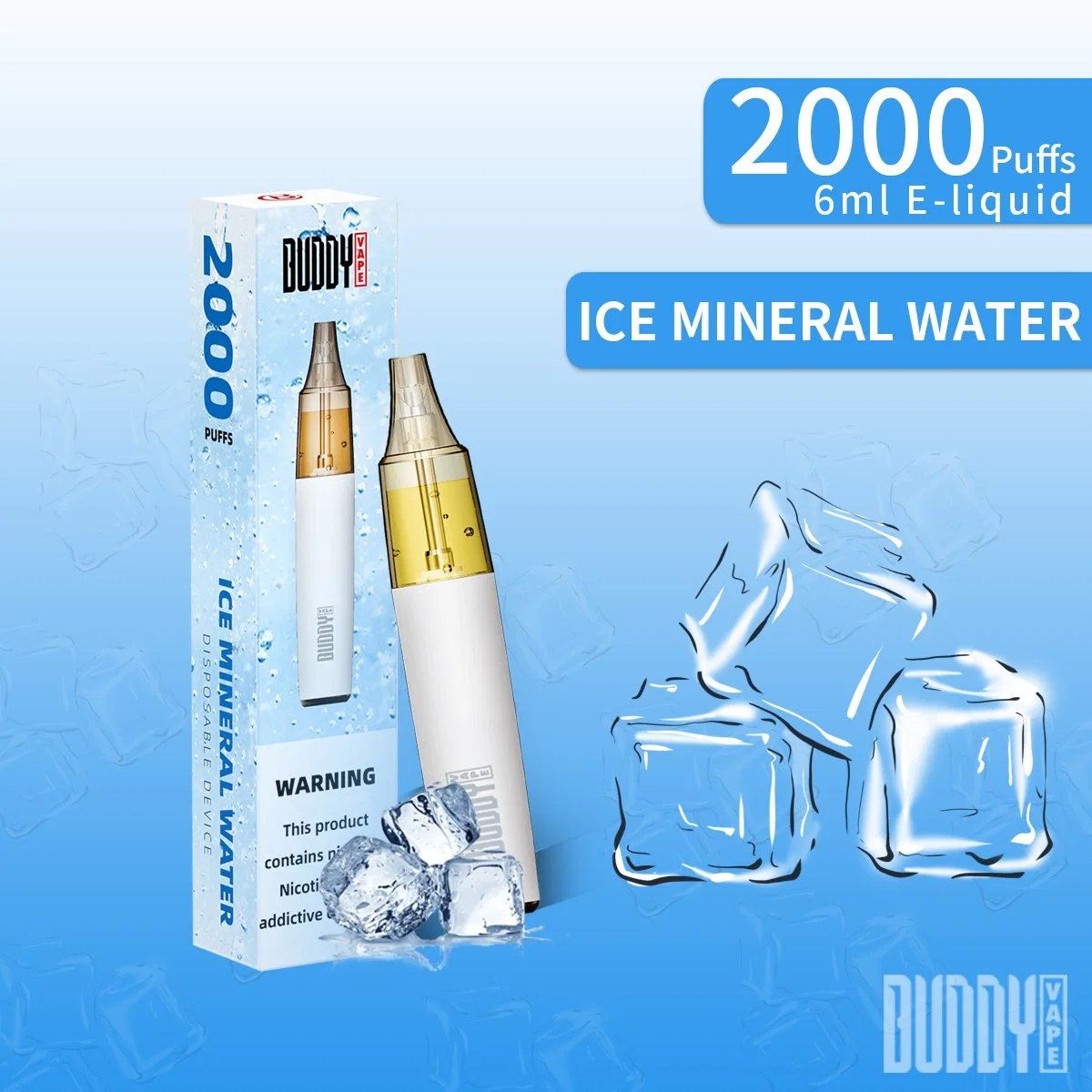 Wholesale/Supplier Elux Vape Pen Disposable/Chargeable E Cigarette Buddyvape Factory Disposable/Chargeable Vape 2000 Puff