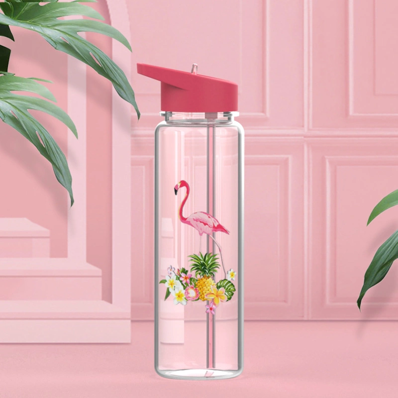 700ml BPA-Free High-Quality Funny Flamingo Lover Birthday Gift for Women Best Friend, Mom, Daughter - Drink More Water