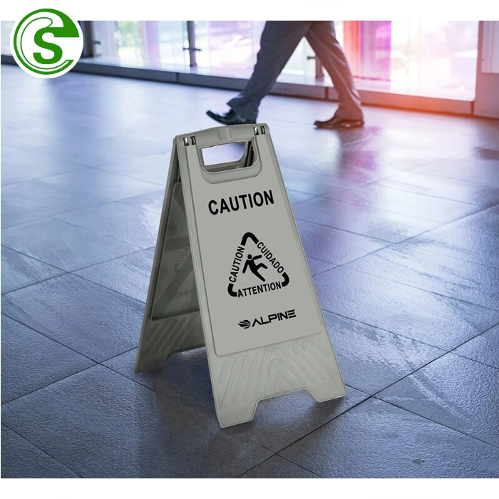 Airport/Hotel Lobby Foldable Wet Floor Warning Sign Caution Board