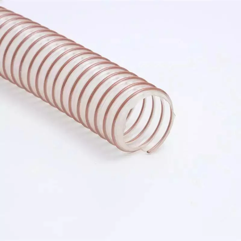 Copper Wire spiral 8'' Suction Hose Flexible Spiral PU Air Hose