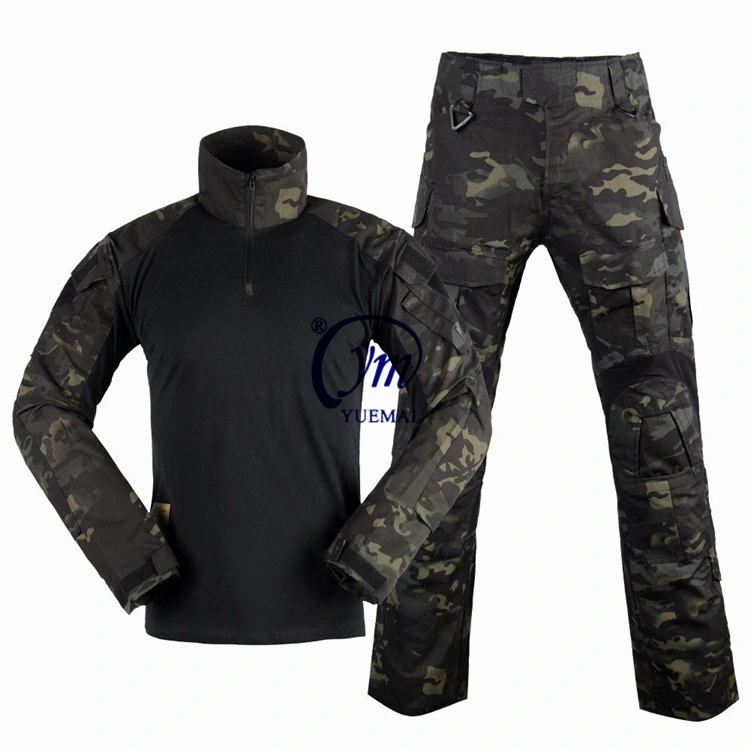 Customized Poland Camo Training Uniform Tactical Frog Shirt and Pants