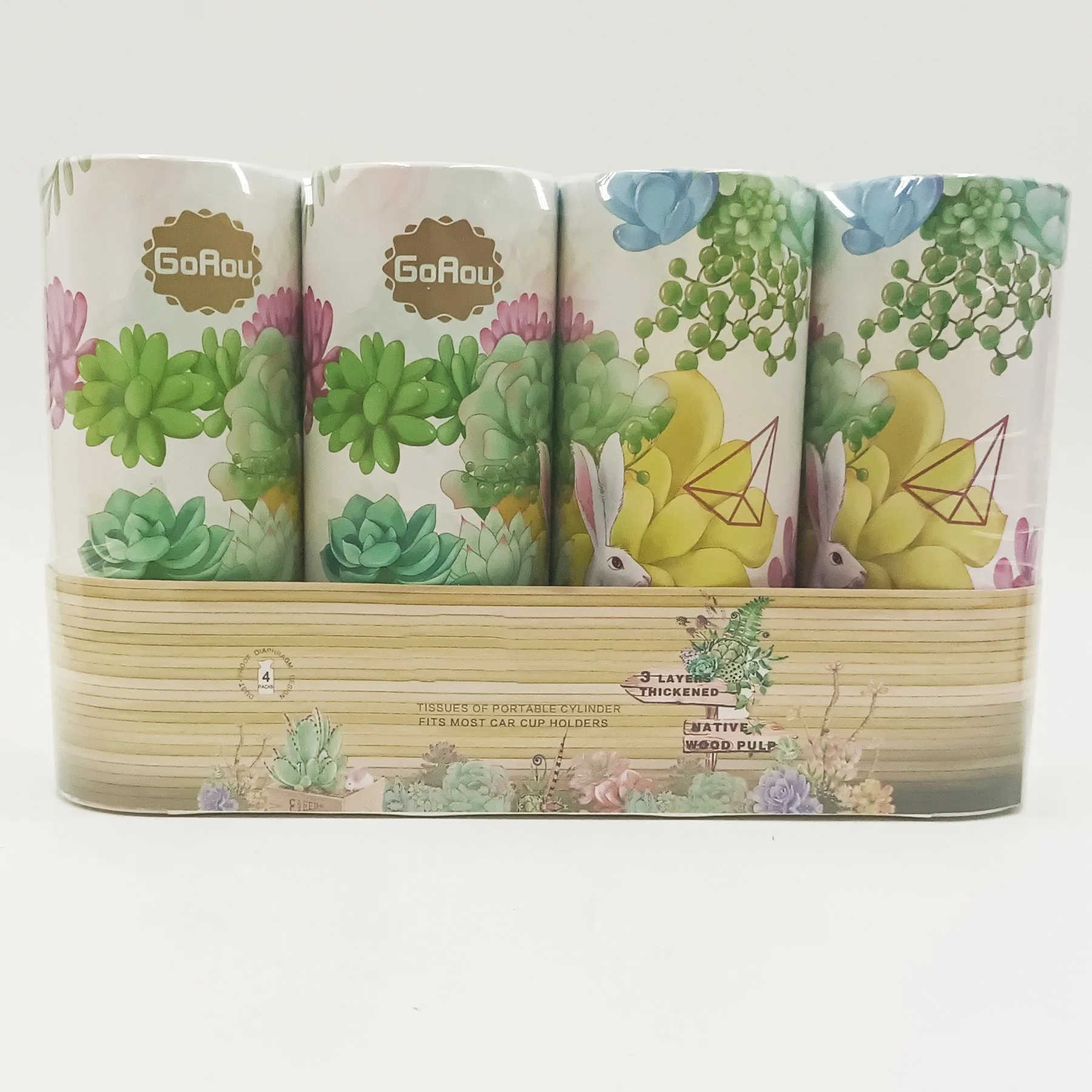 Cylindde Box Car Facial Tissue Custom Design OEM