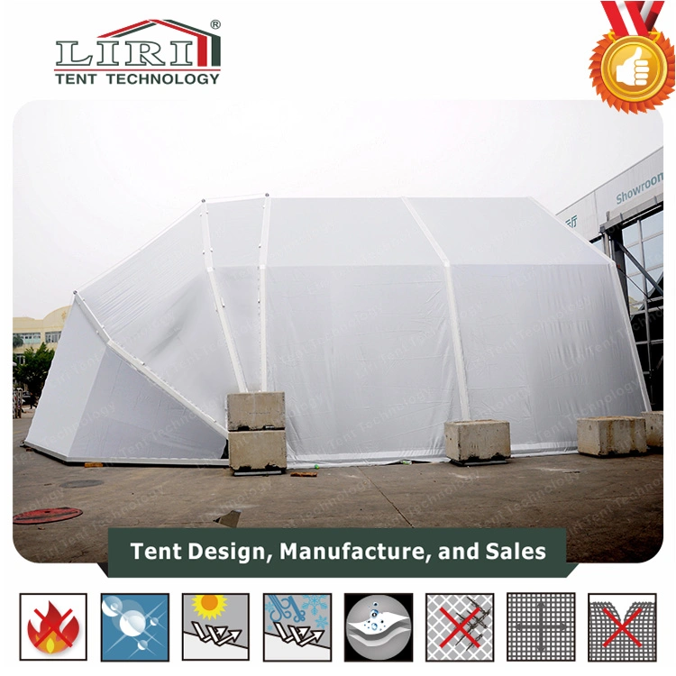Techo curvo de aluminio exterior TFS tienda de campaña para el personal militar y el Hangar, carpa de estructura de aluminio