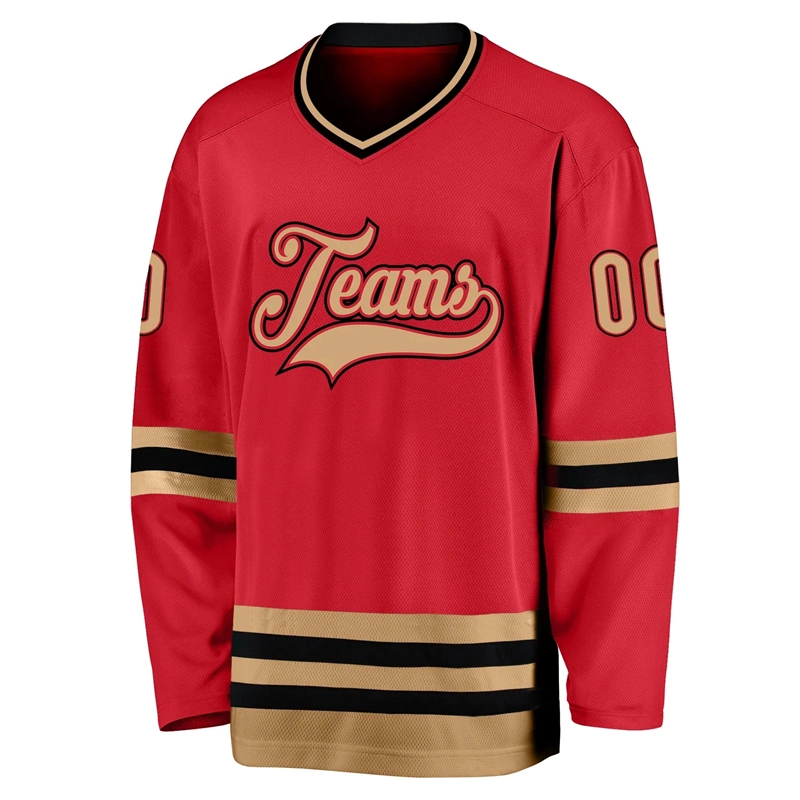 Sublimiertes 100% Polyester Großhandel/Lieferant Herren Hockey Jersey