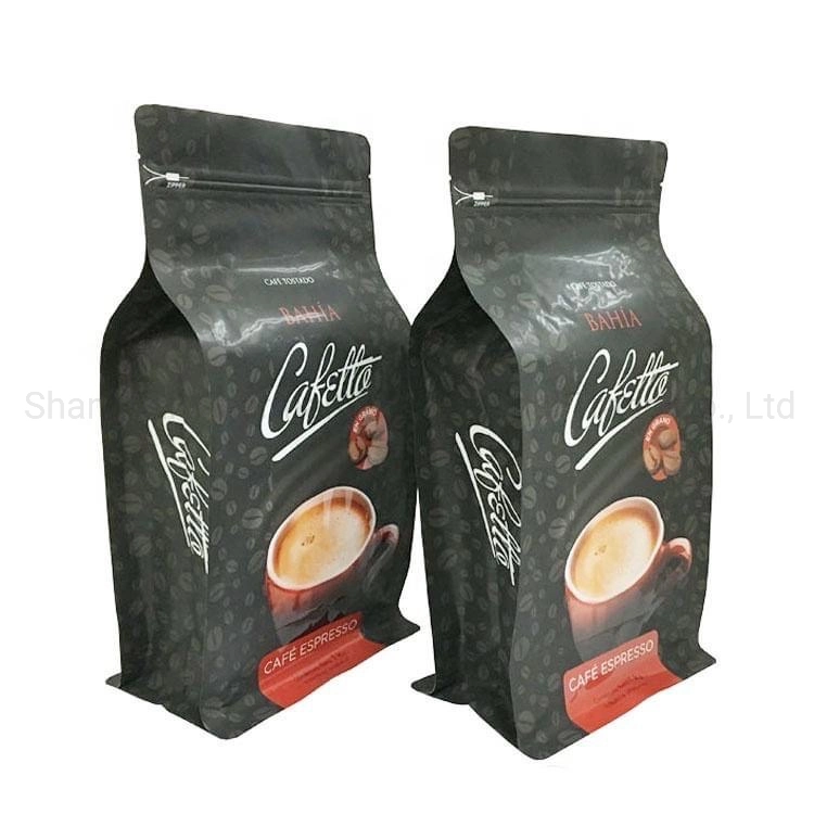 Three Layer Digital Printing Coffee Pouch Custom Logo Tea Snack Plastic Packaging Bag