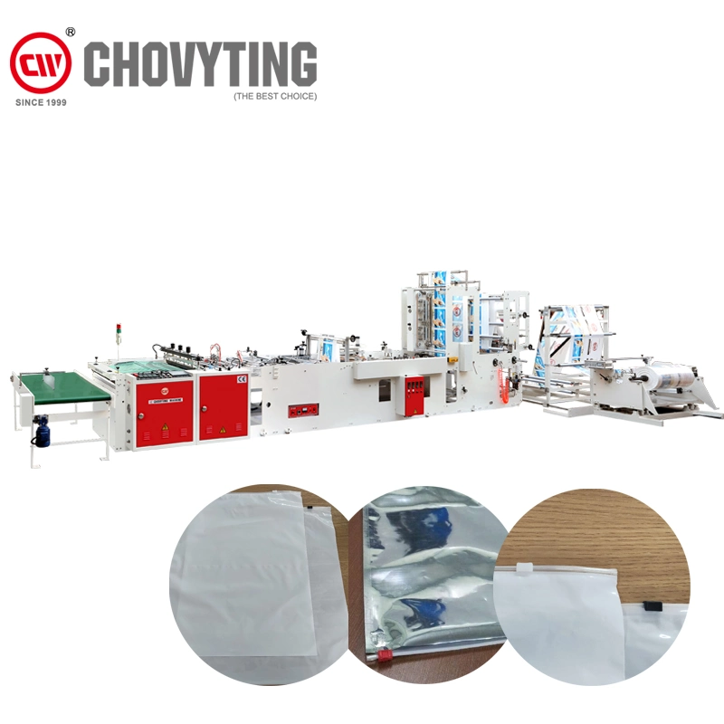 Automatic Polythene Ziplock Slef-Closing Bag PE Zipper Slider Bag Making Machine