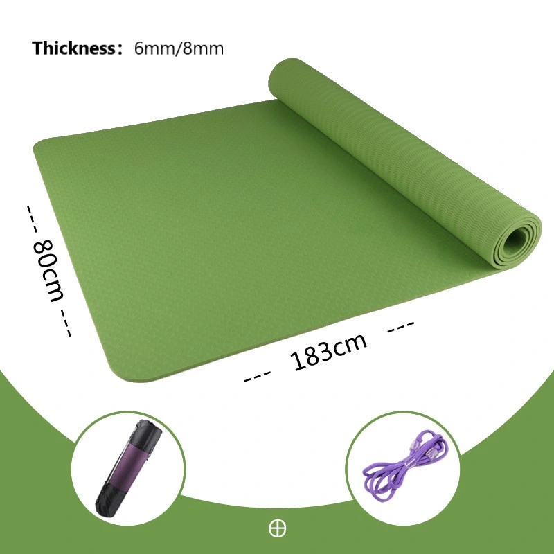 Ejercicio Deportes de entrenamiento Non Slip Fitness TPE Yoga Mat