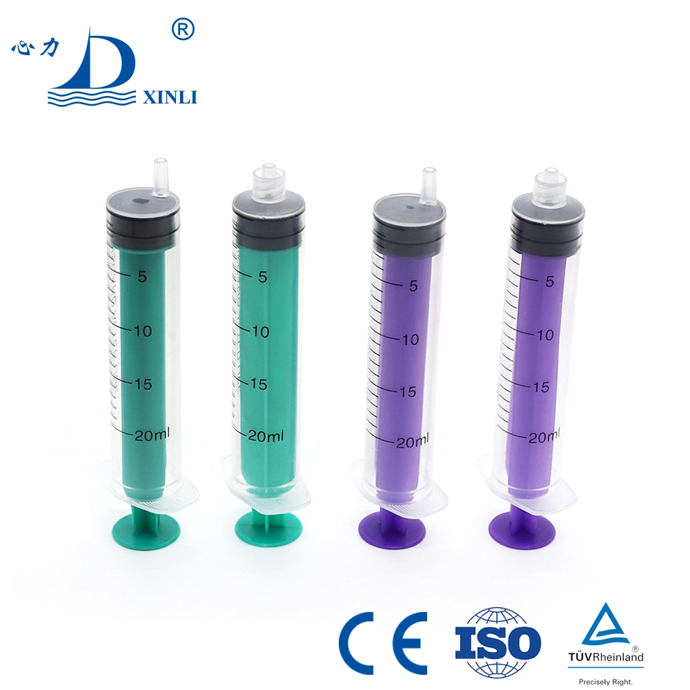 Buen precio CE Certificación ISO 1ml-60ML Medical Luer-lock de plástico con aguja jeringa desechable estéril