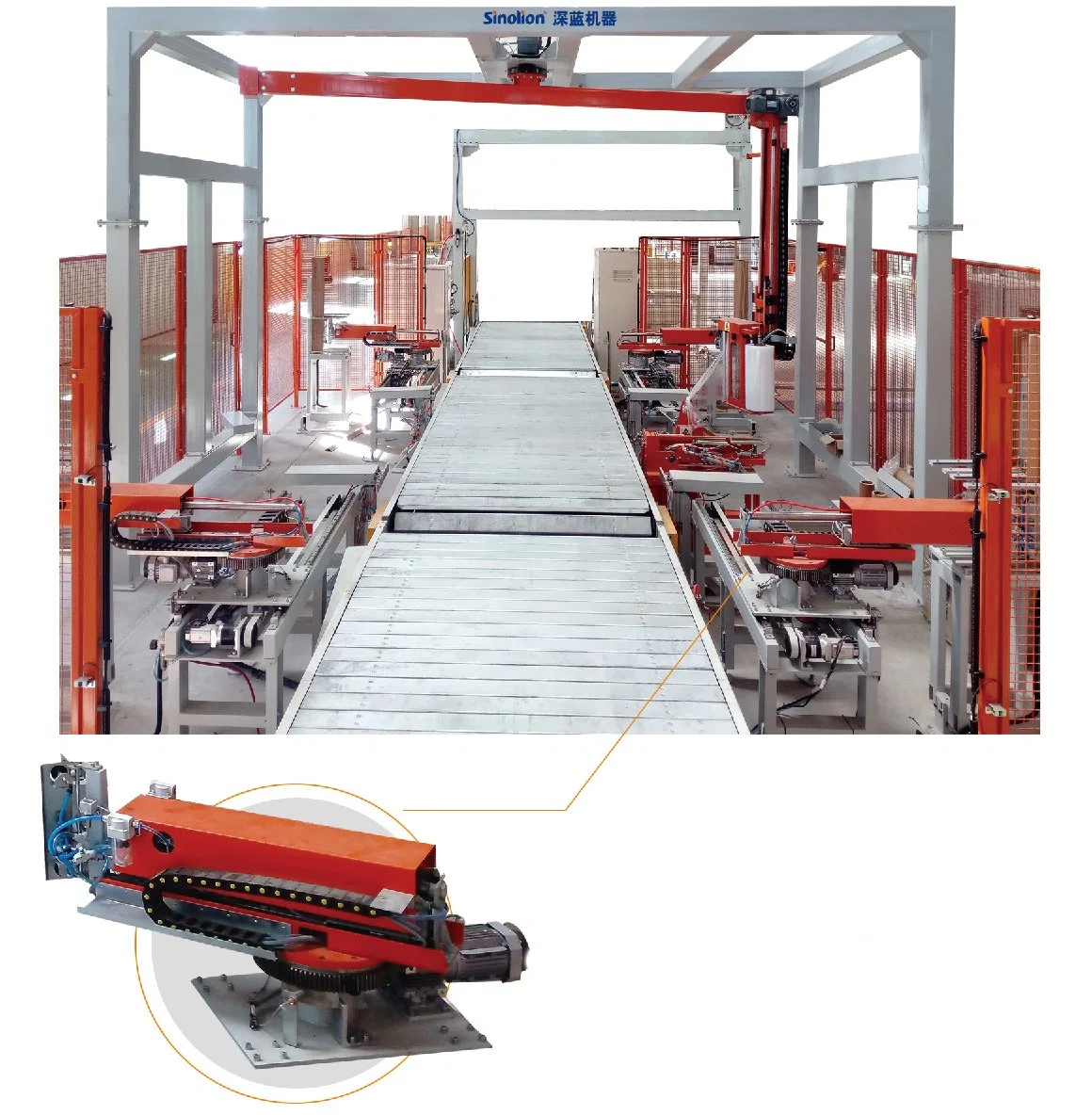 Automatic End-of-Line Wrapping and Strapping Packaging Solution