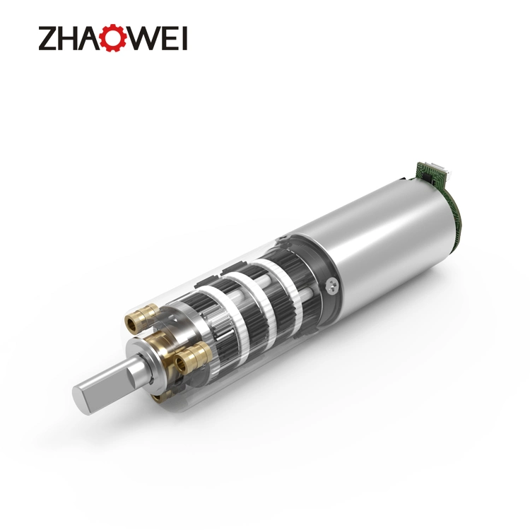 Zhaowei Pd022022-864 9rpm 8kg, Cm 12V 24V 22mm Brushed Planetary Gear Motor for Ebike