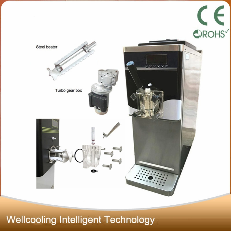 Stainless Steel Table Soft Ice Cream Machine with Good Quality Compressor