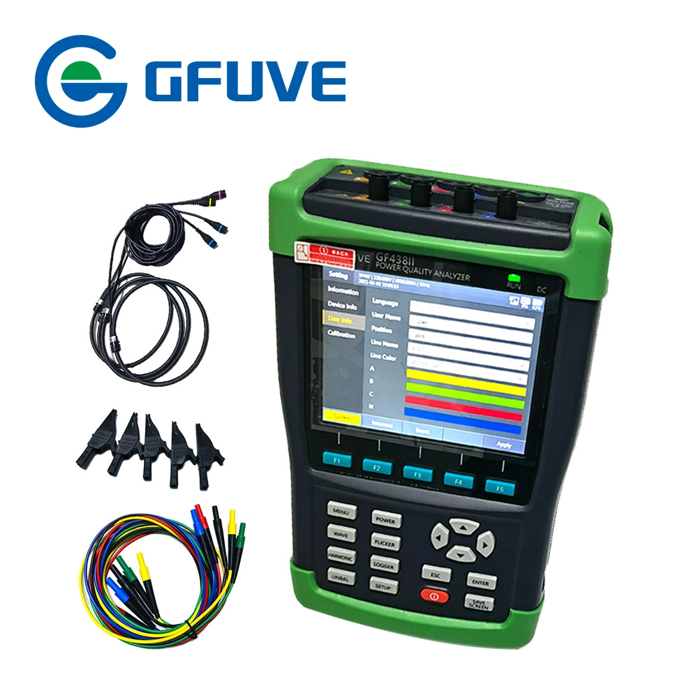 GF438II Three Phase Power Quality Analyzer with 6000A CT