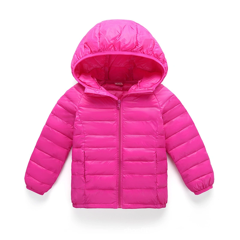 Custom Design Logo Wholesale/Supplier Cheap Polyester Cotton Nylon Light Weight Padding Down Puffer Winter Fashion Plain Infant Toddler Baby Kids Children Coat Jacket