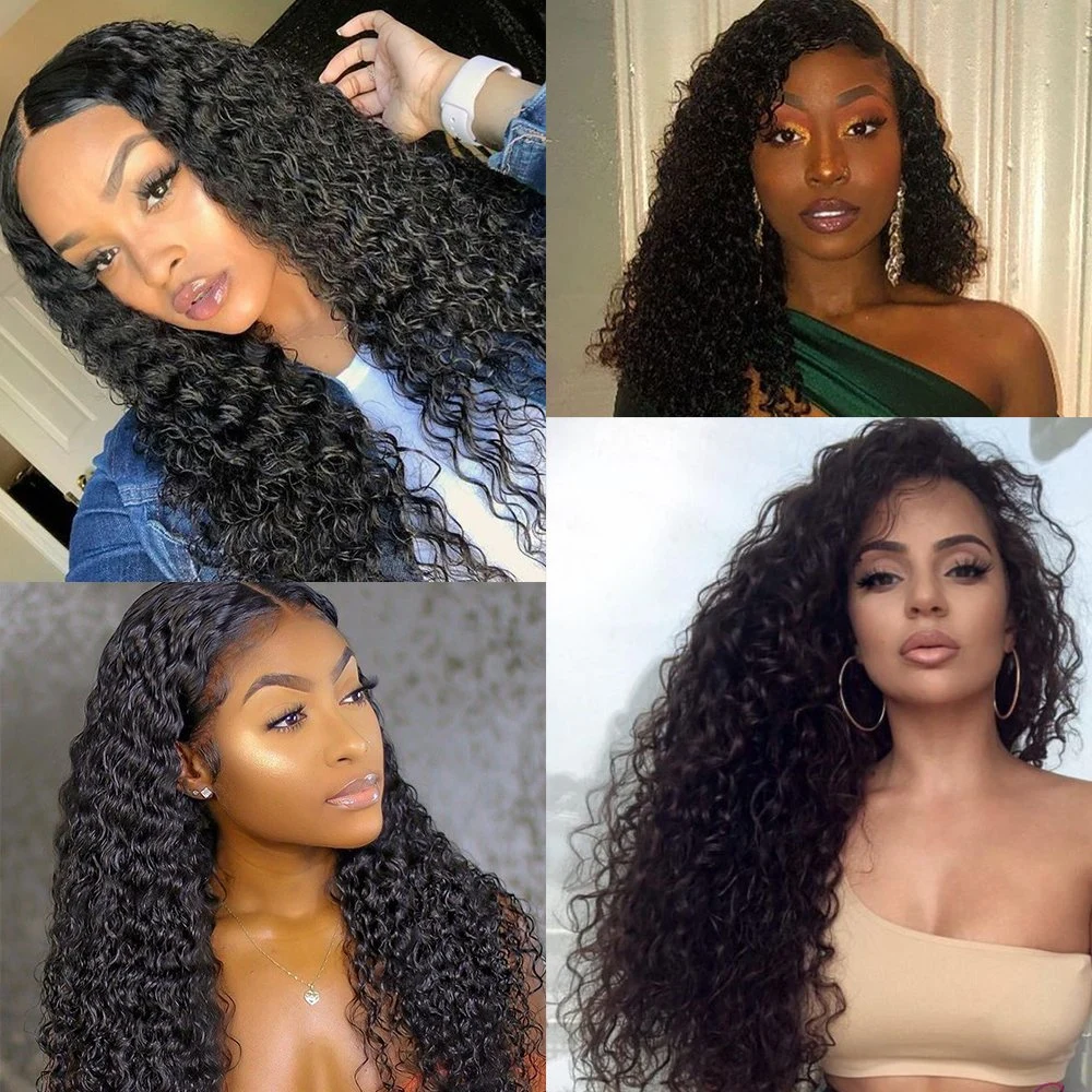 Kbeth Cambodian Hair Extension 100% Remy Human Hair 20 Inch 2021 Summer 100 Virgin Deep Wave Mink Brazilian Human Hair Weft Bundles with Lace Frontals for Women