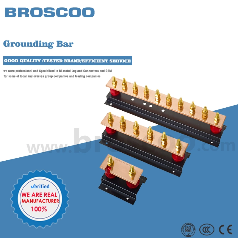 Electric Power Transmission Copper Ground 630A Earth Bus Bar