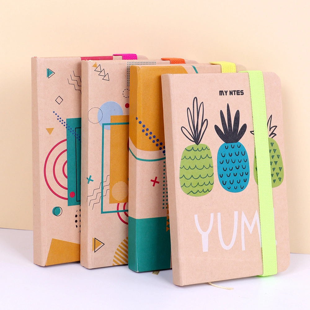 Kraft Paper Binding Rope Hardcover Custom Diary Notebook