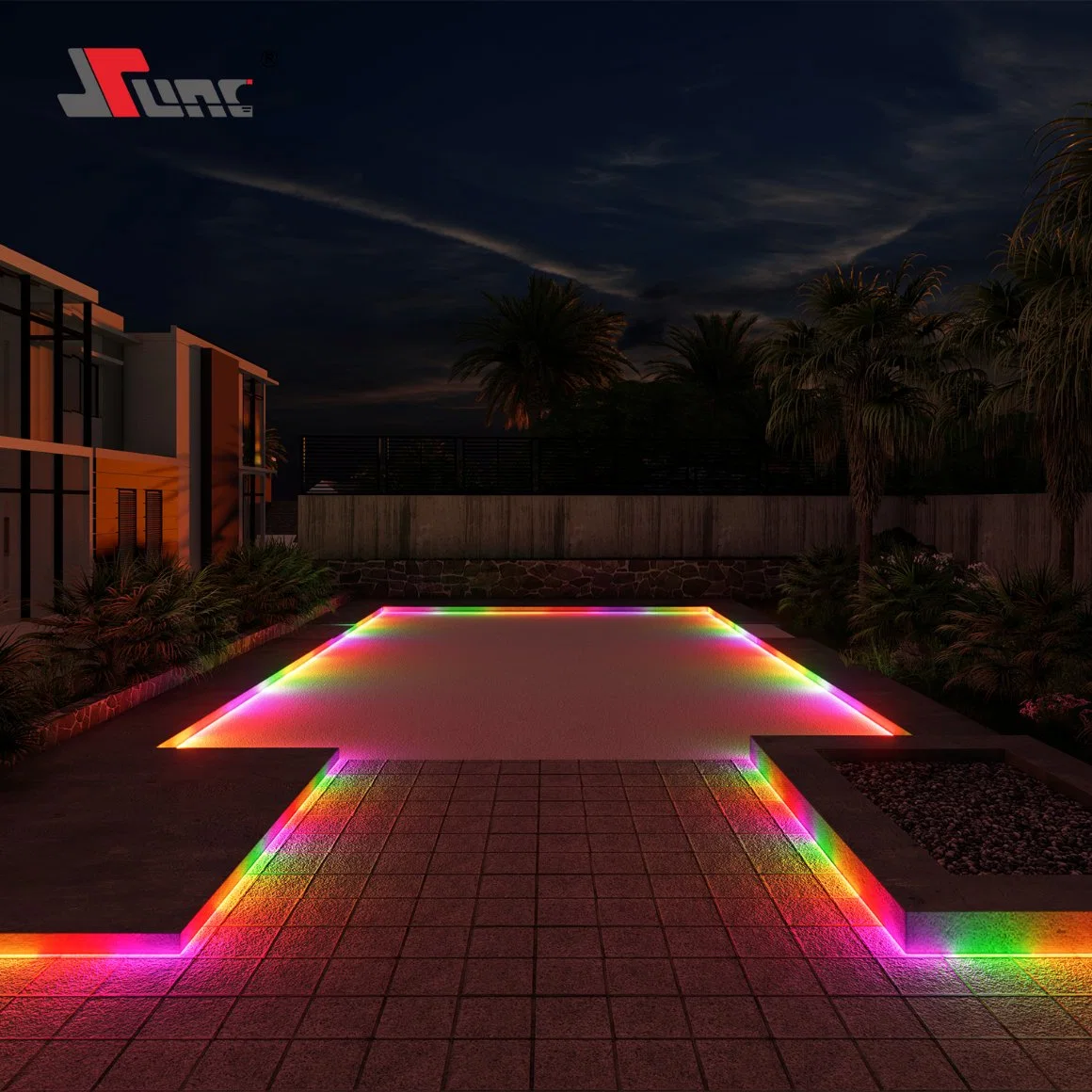 SMD5050 a Level Polycrystalline Silicon Solar LED Strip Lights with Remote