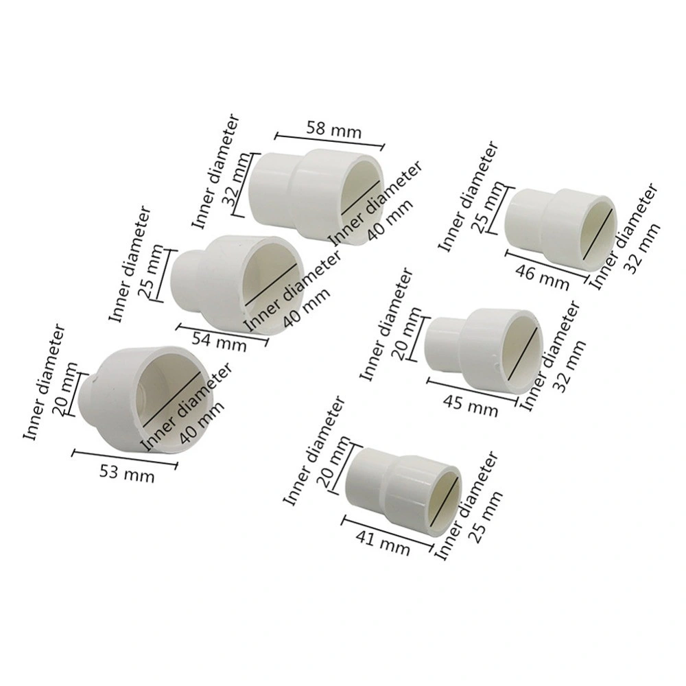 20/25/32/40 mm Kunststoff PVC gerade Reduzierstück Rohr Adapter Garten Bewässerungsrohrfittings